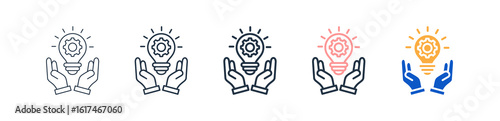 Idea different style icons set vector illustration. 
