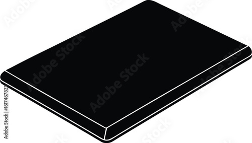 Heat Resistant Mat Minimal silhouette vector art illustration