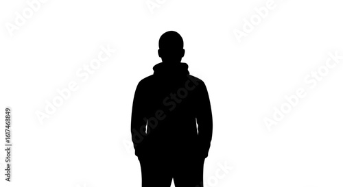 Silhouette of a person, offering a sense of anonymity and mystery.
