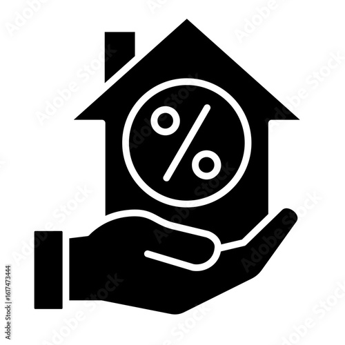 Mortgage  Icon Element For Design
