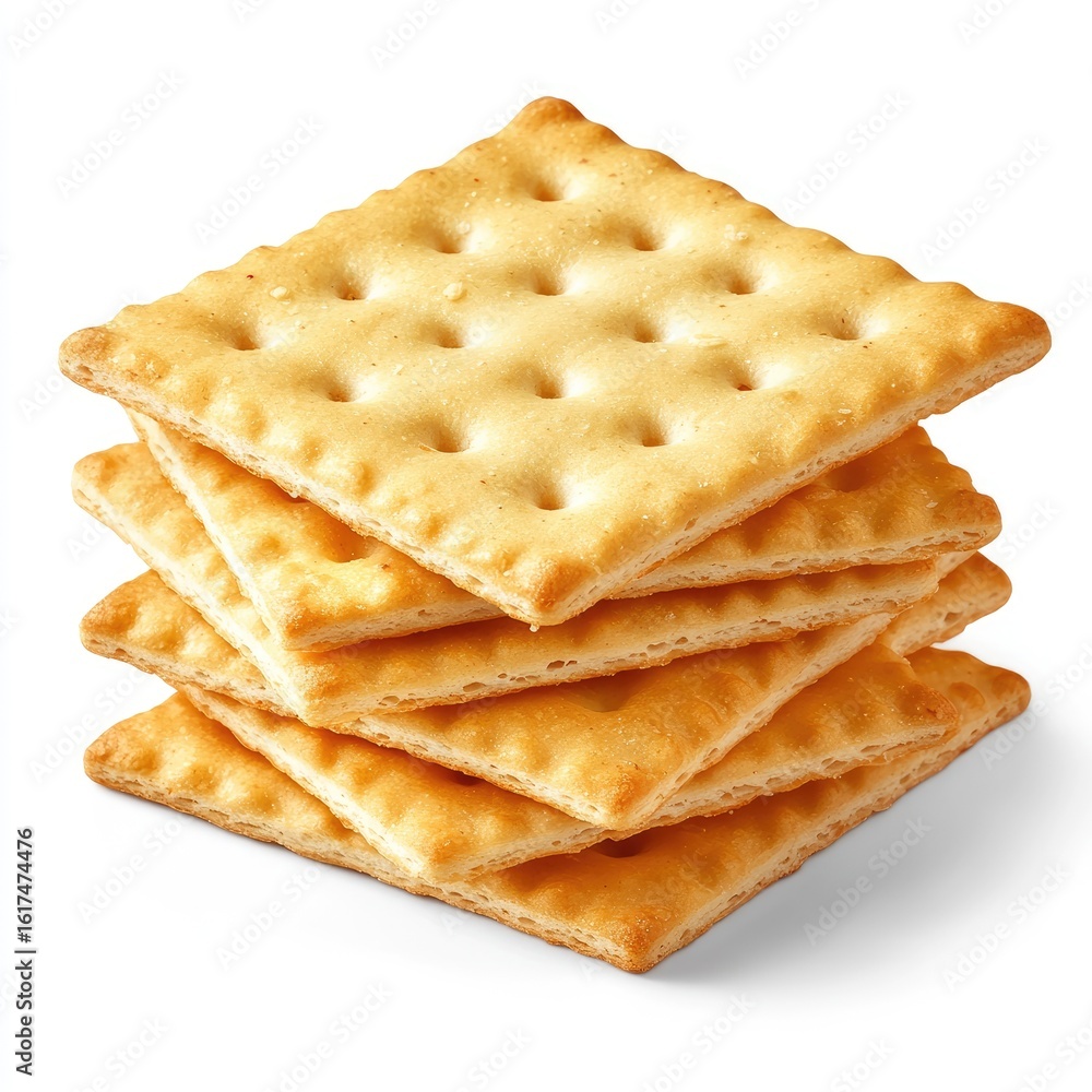 Fototapeta premium Stack of crisp crackers