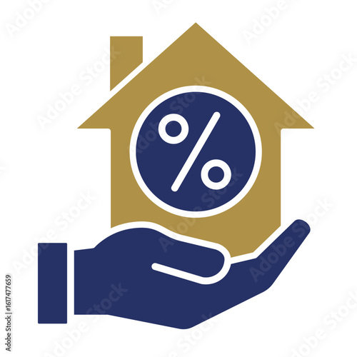 Mortgage  Icon Element For Design