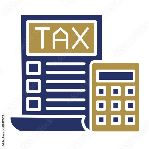 Tax Filing  Icon Element For Design