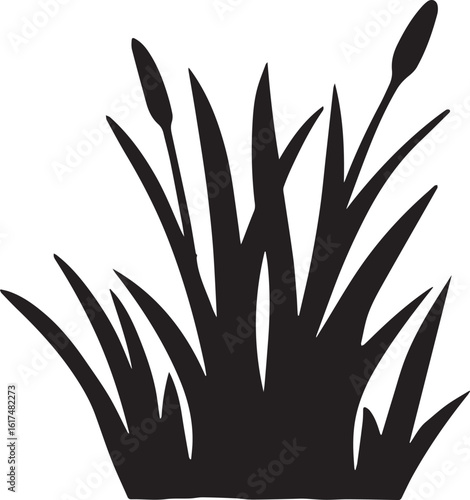 Grass Silhouette vector illustration	