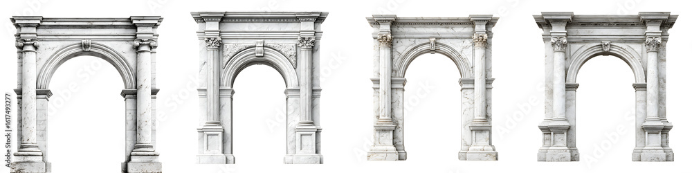 Naklejka premium Stone Archway Collection: Architectural Design Elements