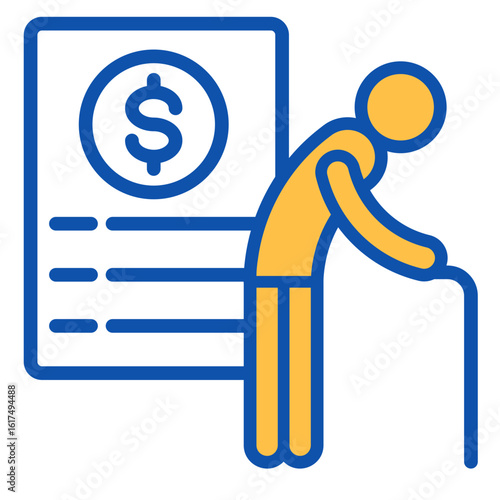 Retirement Plan  Icon Element For Design