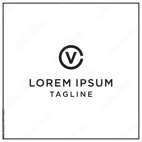 cv or vc circle logo 