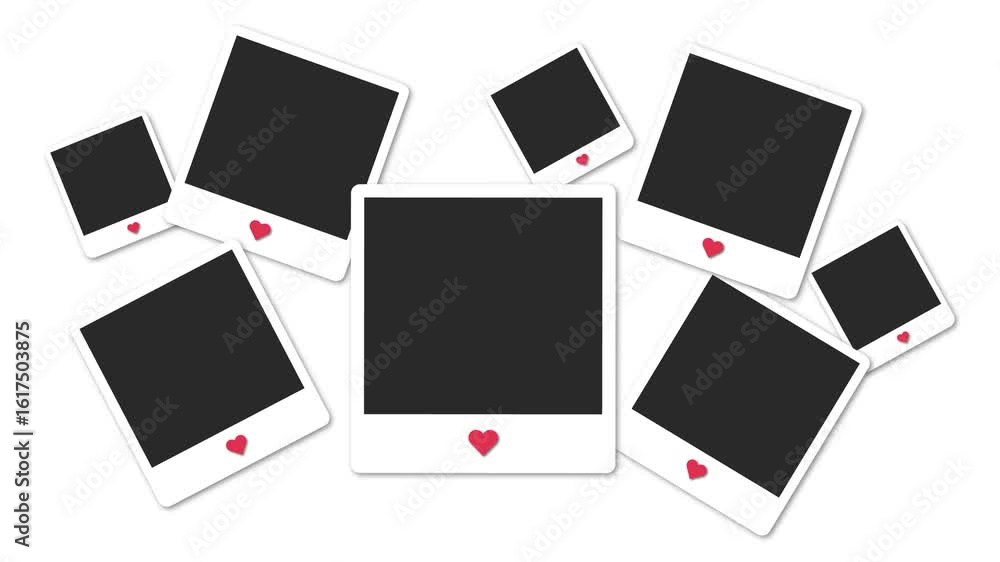 realistic photo frame animation with shadow for social media realistic photo frame animation with shadow for social media