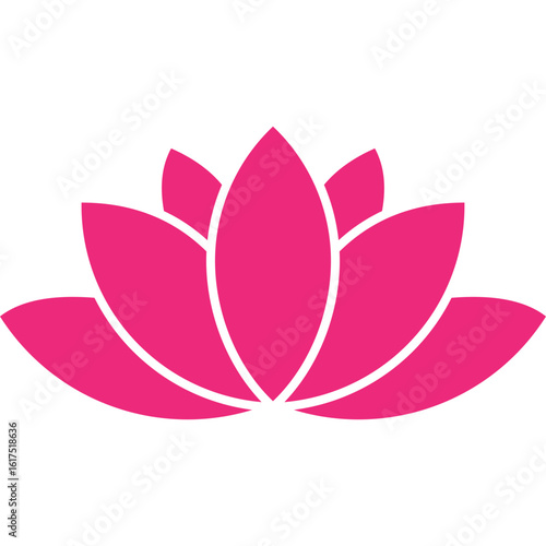 Lotus Flower Flat Icon
