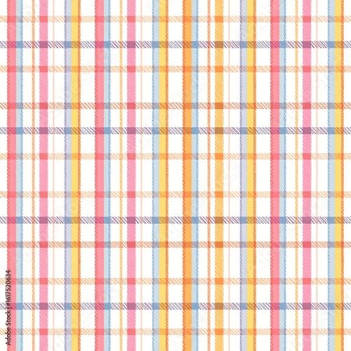 Pastel plaid fabric pattern
