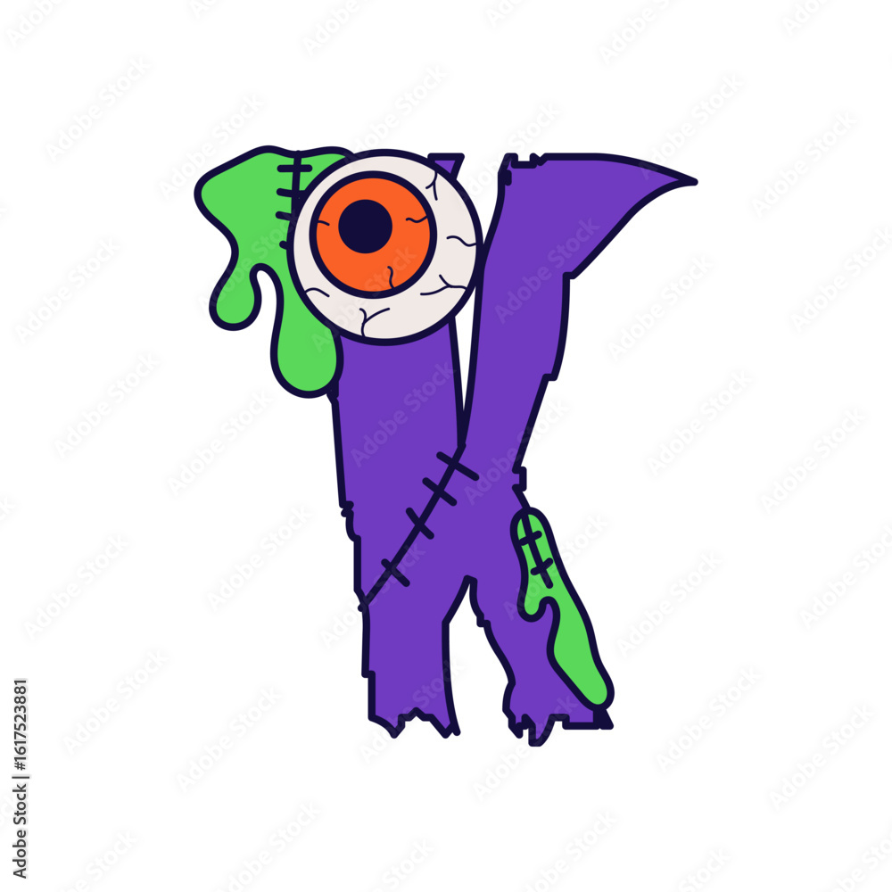 Obraz premium Halloween Alphabet
