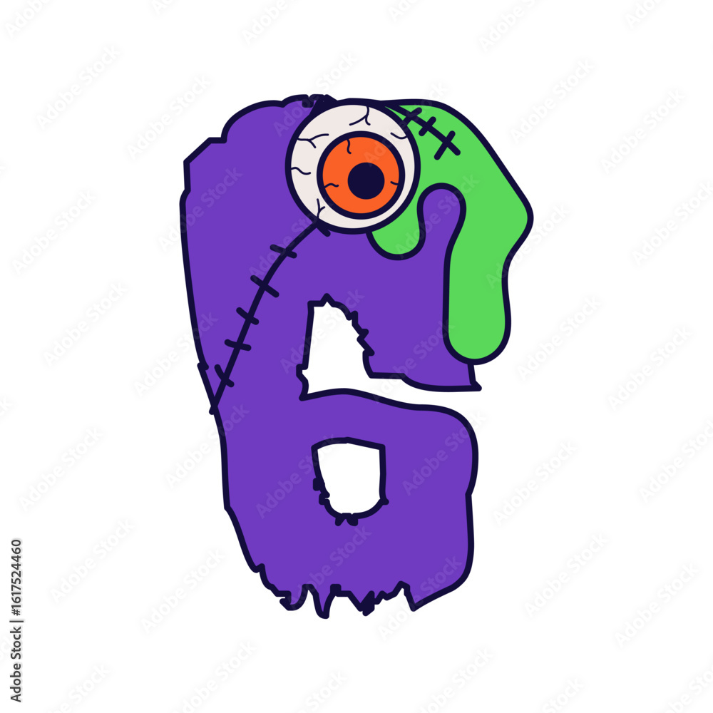 Fototapeta premium Halloween Alphabet