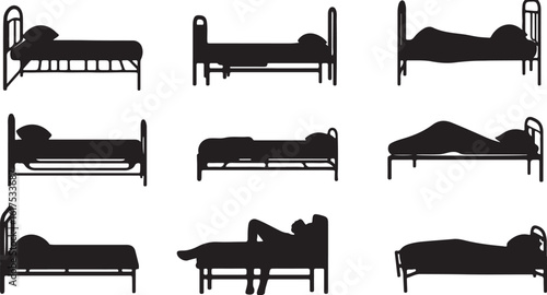 Silhouette Beds: Various Sleeping Positions and Bed Frames