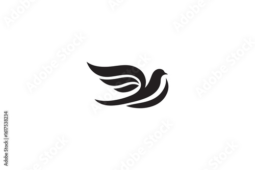 dove of peace symbol logo