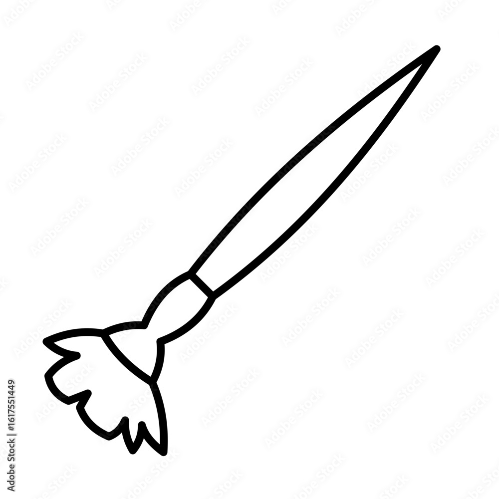 Obraz premium Paintbrush outline icon
