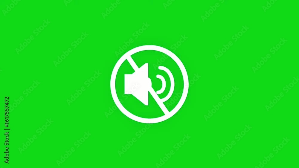 eco friendly sign, Muted Sound Icon on Green Background, No Audio Symbol, off sound element, On sound icon, mic sound icon on green screen chroma key eco friendly sign, Muted Sound Icon on Green Background, No Audio Symbol, off sound element, On sound icon, mic sound icon on green screen chroma key