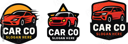 Set of Modern Automotive Car Company Logos 1.