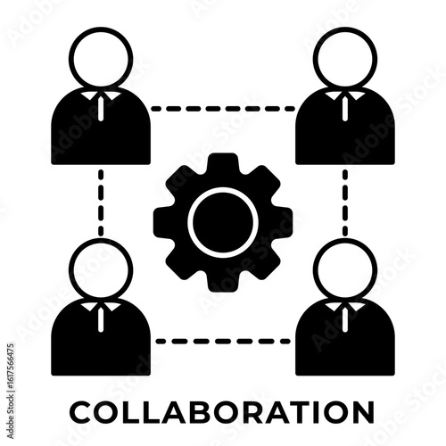 Single Icon Collaboration, Perfect for Presentation, Website, Apps and more, Icon Mixed Style