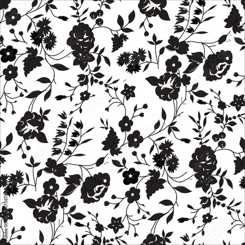 small flower seamless pattern on white  background