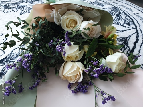 wedding bouquet of roses