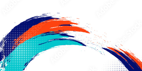 Colorful silhouette style design, grunge. Design concept to celebrate national sports day of badminton and basketball. Sports