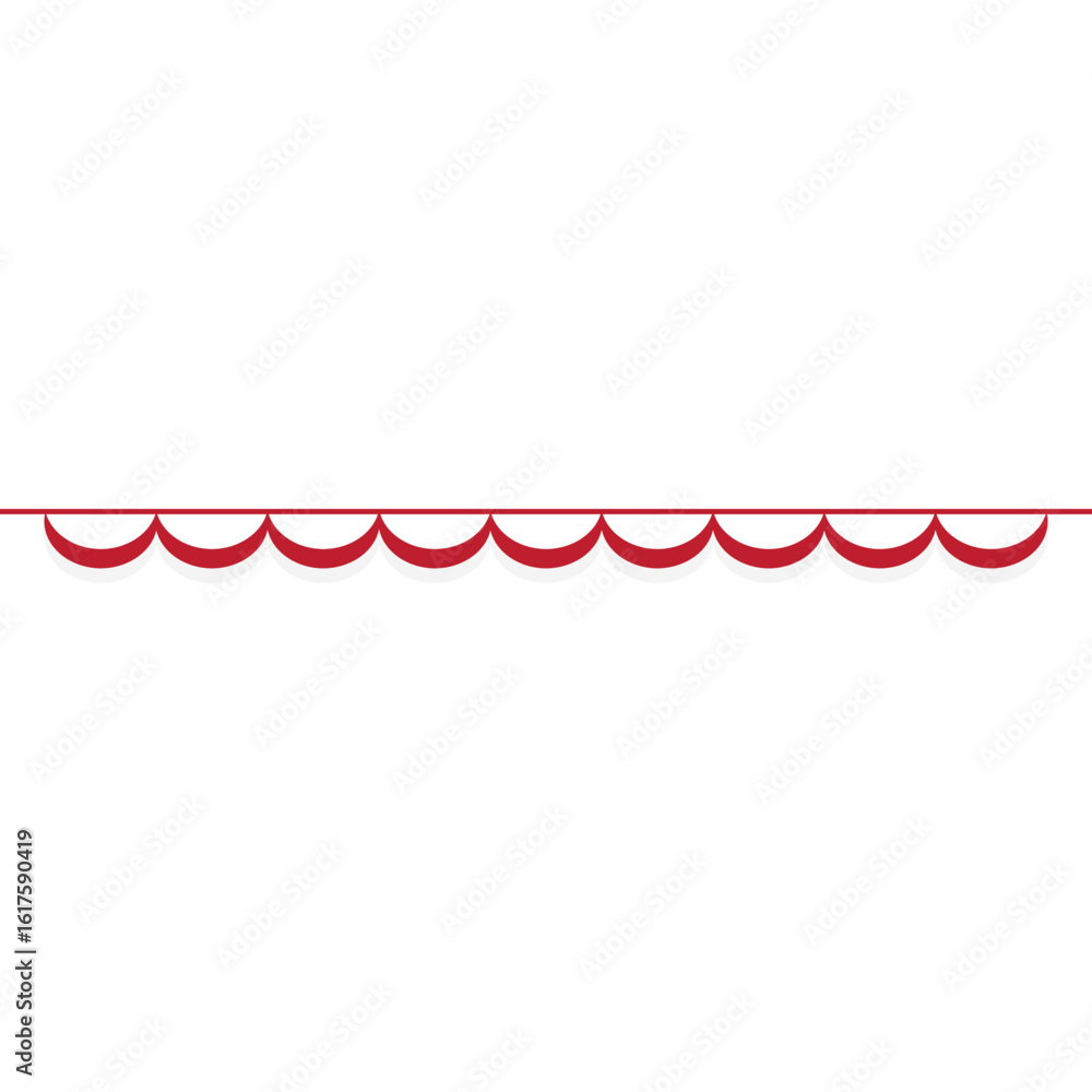 Obraz premium Indonesia Flag Curtain Header