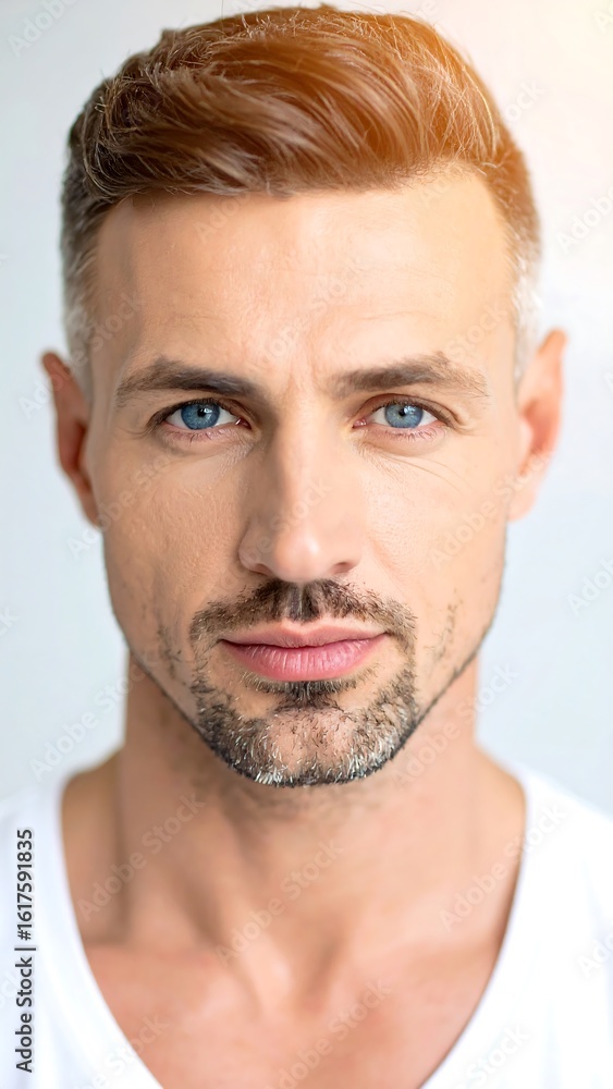 Obraz premium Man with serious expression