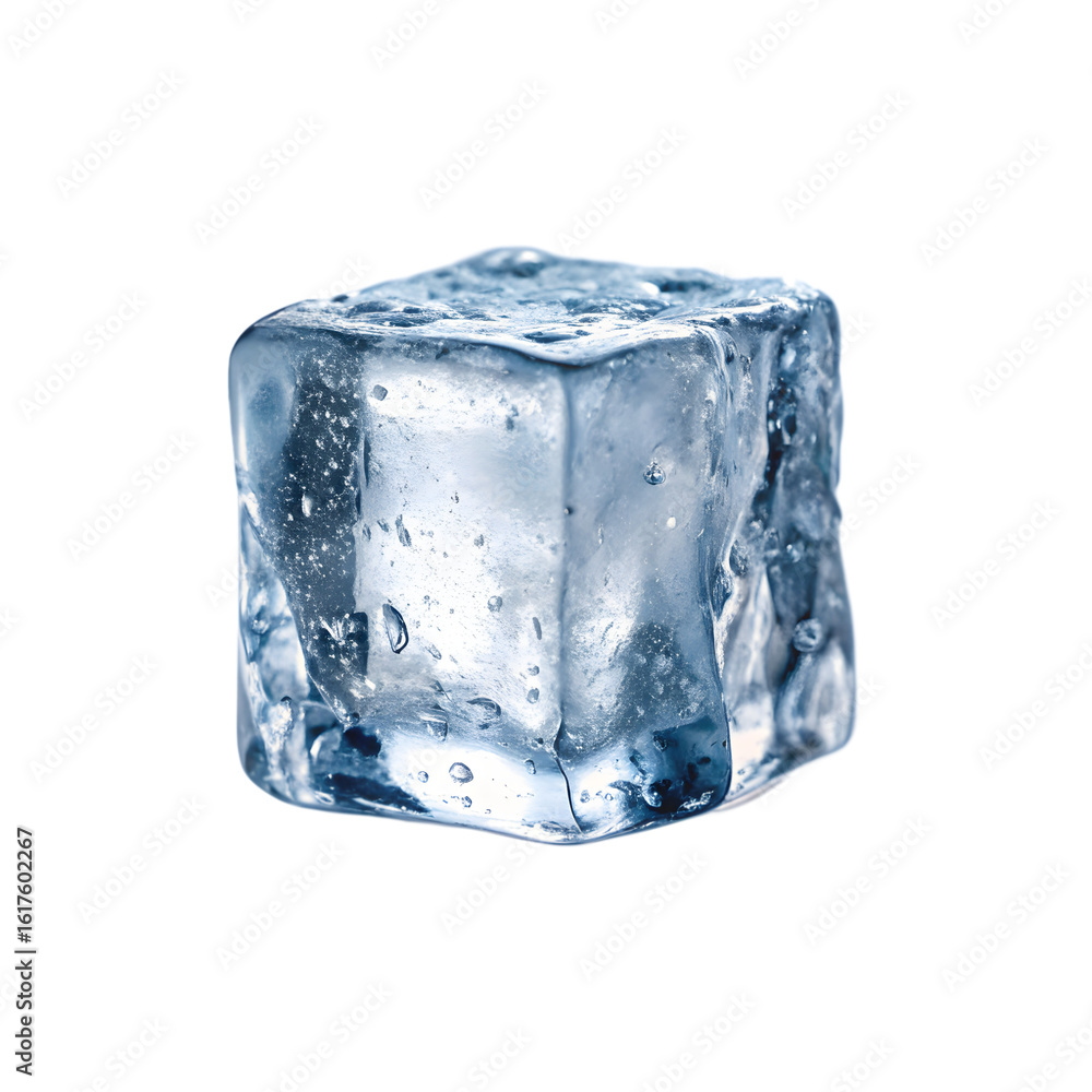 Obraz premium ice cubes isolated on white background