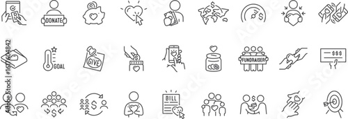 Teamwork and Business Icon Set – Presentation, Office Meeting, Communication, Team Planning, Chart, Strategy, Goals, Brainstorming, Discussion, Collaboration, Business Group, Project, Data Sharing, Ic