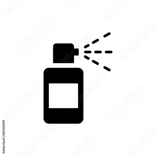  Bug Spray Insect Repellent Black Filled Icon