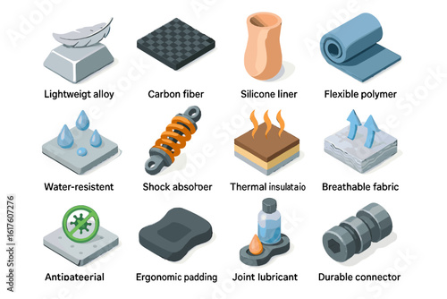 Alloy thermal icon liner insulation ergonomic connector vector prosthetic coating smart lightweight