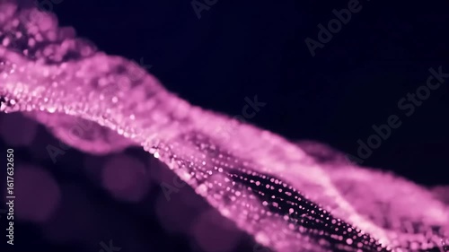 Abstract Pink Particles Wave-Like Motion in Deep Space