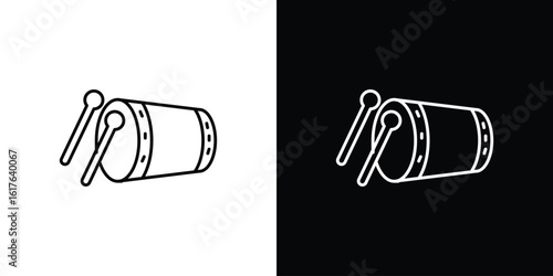 Muslim drum icon design. Thin graphic elements vector illustration