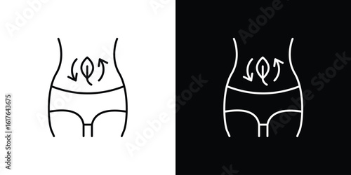 Detox icon design. Thin graphic elements vector illustration