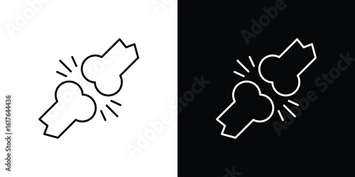 Bones icon design. Thin graphic elements vector illustration