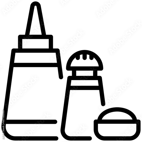 condiment icon for department store , business, website, application, printing, document, poster design, etc