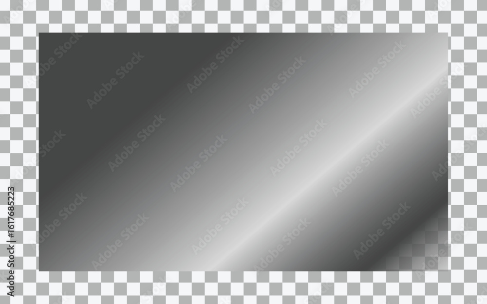 Obraz premium Abstract brushed metal texture with a gradient of light and shadow on a transparent background