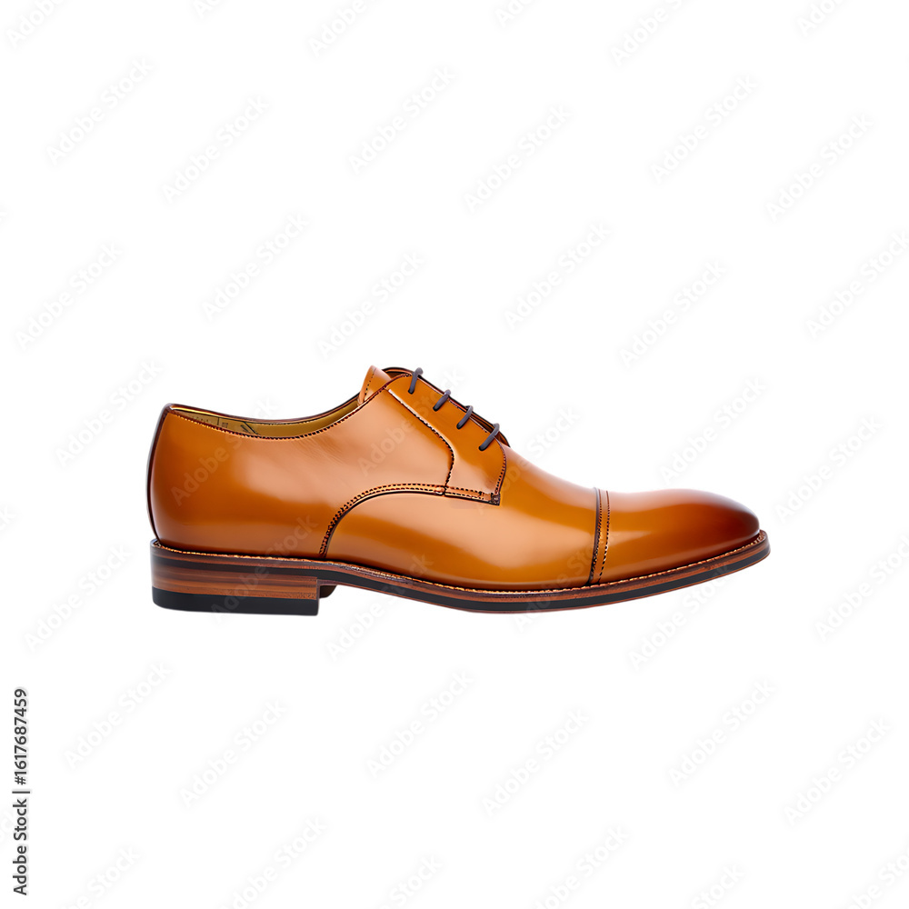 Refined Elegance: A Classic Tan Leather Oxford Shoe on a Black Backdrop, Timeless Style, Premium Men's Footwear for Discerning Gentlemen Refined Elegance: A Classic Tan Leather Oxford Shoe on a Black Backdrop, Timeless Style, Premium Men's Footwear for Discerning Gentlemen