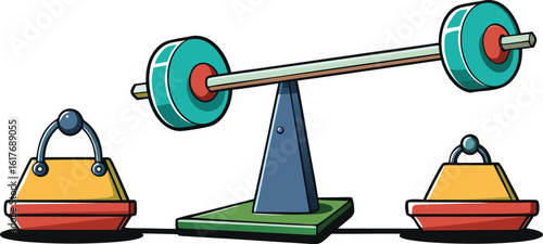 Balance Scale Vector Illustration