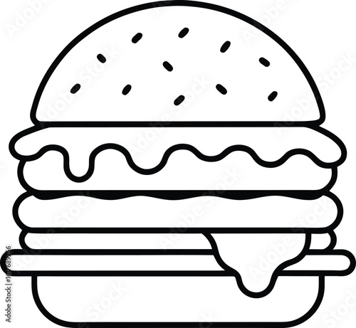 french food vector illustration