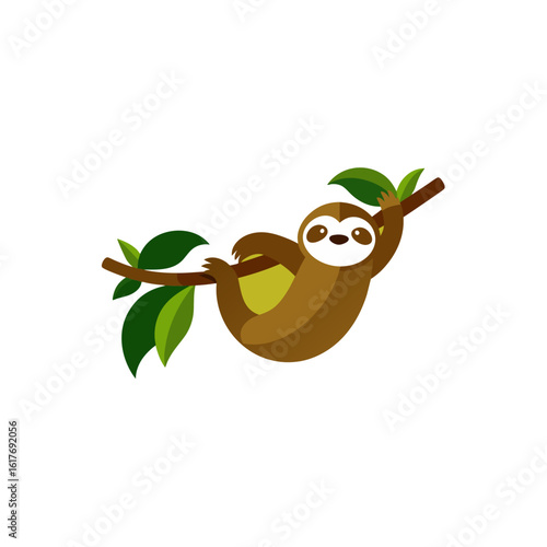 sloth hanging lazily from jungle branch