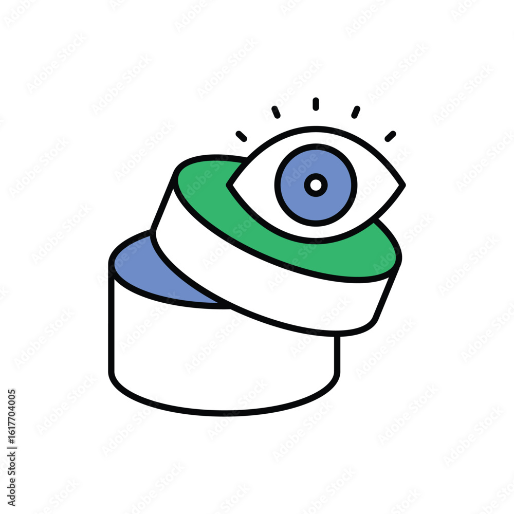 Obraz premium Eye Cream Icon vector stock illustration