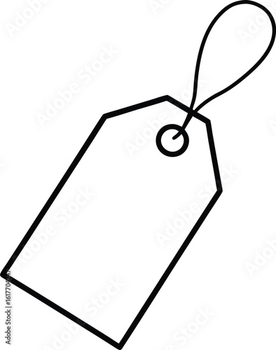 Simple Line Art Price Tag Design for Retail and Ecommerce