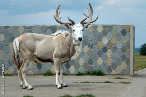 Fototapeta Naklejka Na Ścianę i Meble -  Zwierzęta różnych stron świata. Pupile w ich naturalnym środowisku. Piękne portrety czworonogów.