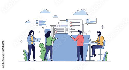 Team collaboration on digital projects and data management strategies