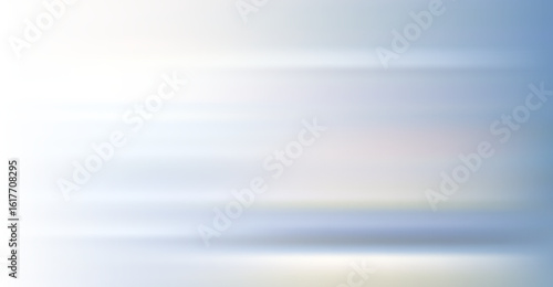 The soft, horizontal bands of light blue and white tones create a sense of airy serenity, with a subtle gradient of color enhancing the overall abstract and minimal aesthetic