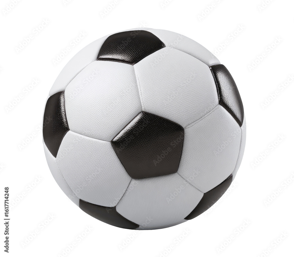 Fototapeta premium Soccer ball, white and black panels