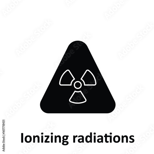 Ionizing radiations Vector Icon which can easily modify or edit
