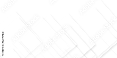 Abstract white background with texture pattern, layered geometric triangle shapes, white and grey glossy squares with faint geometric lines featuring intersecting patterns. background and design.