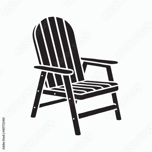 patio chair set in both black and reverse. 
